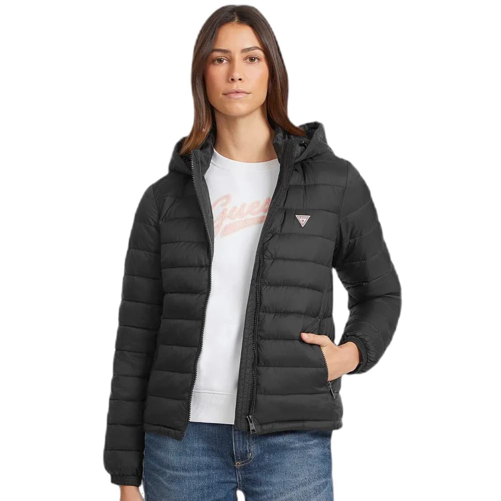 Doudoune Guess Mini triangle Femme Noir